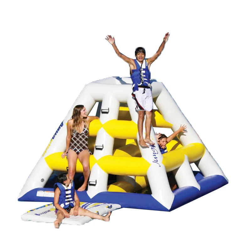 

Водные игры, надувная плавающая горка и игры для альпинизма