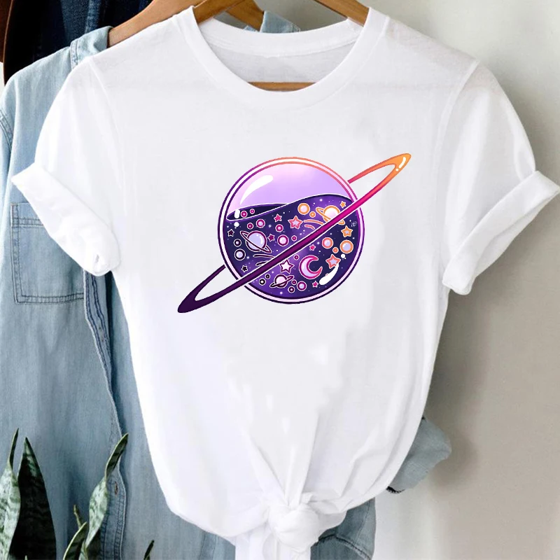 

2021 T-shirts Women 90s Star Fashion Short Sleeve Trend Spring Summer Clothes Graphic Tshirt Top Lady Print Female Tee T-Shirt