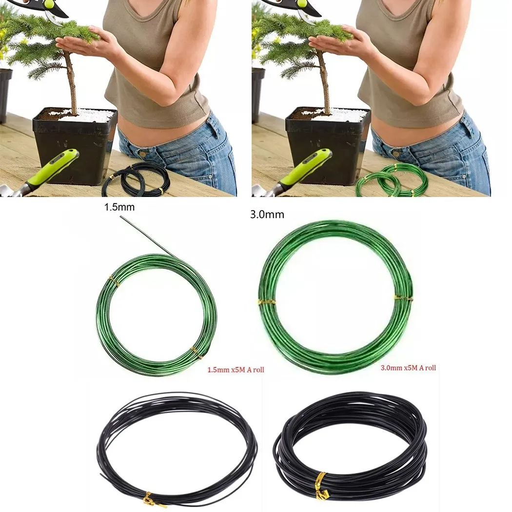 

5 Meters Bonsai Wires Anodized Aluminum Bonsai Model Training Wire For DIY Garden Tools Plant Shape Tool