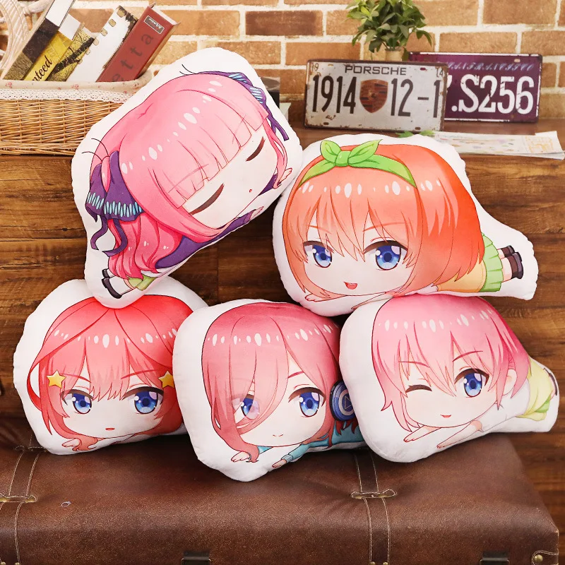 Аниме прекрасные пятиконечные подушки игрушка Ichika Nino Miku Yotsuba короткая набивная