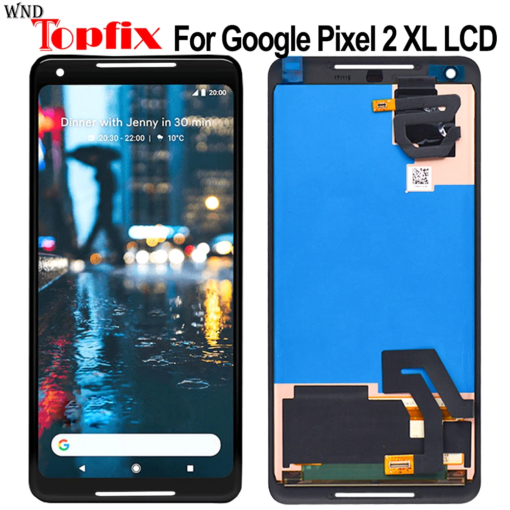 100% Tested For Google Pixel 2 XL LCD Display Screen Touch Digitized Assembly Replacement For Pixel 2XL Display Screen