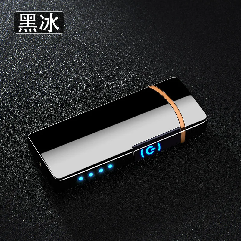 Новая плазменная Зажигалка Электронная зажигалка Прикуриватель для курения Usb металлическая ветрозащитная зарядка двойная дуговая зажигалка - Цвет: Зеленый