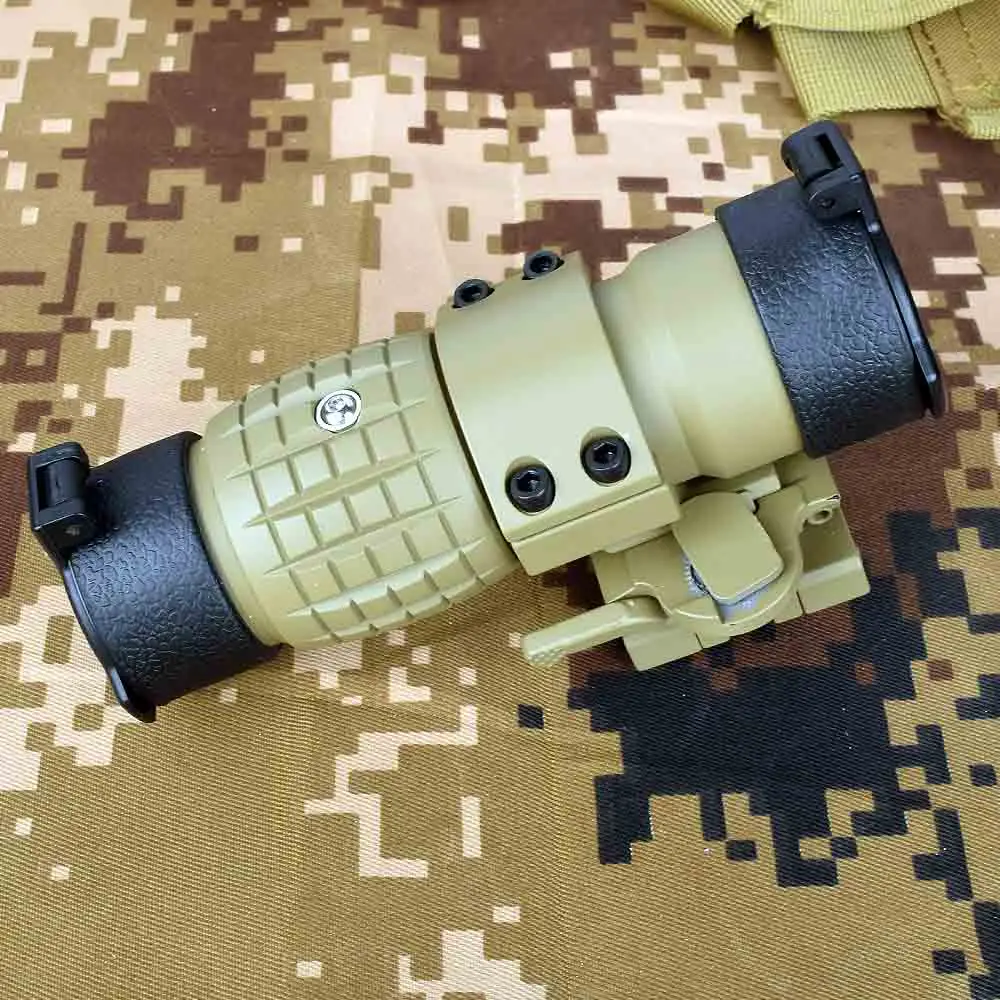 Tactical Optic Red Dot Sight 3X Magnifier Scope With Flip Up Cover Fit For 20mm Rifle Gun Quick Release Rail Mount