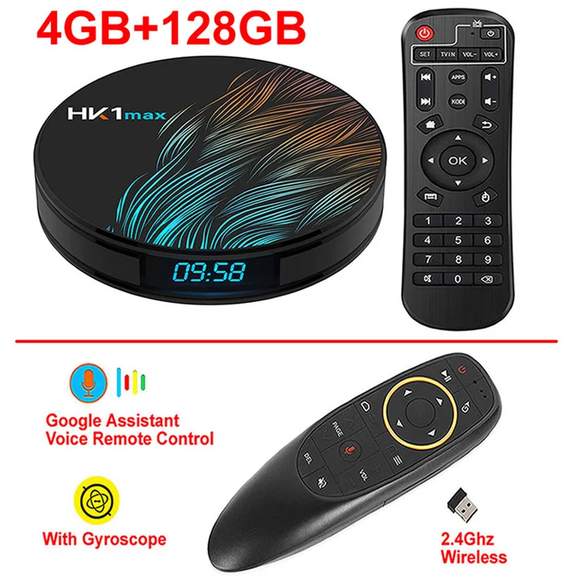4GB 128GB add G10 HK1 MAX Смарт ТВ коробка Android 9,0 RK3318 4 ядра, 4 Гб Оперативная память 128 Гб Встроенная память 2,4G/5G двойной WI-FI BT4.0 USB 3,0 3D 4K ТВ-приставка IPTV Set-top BOX - Цвет: 4GB 128GB add G10