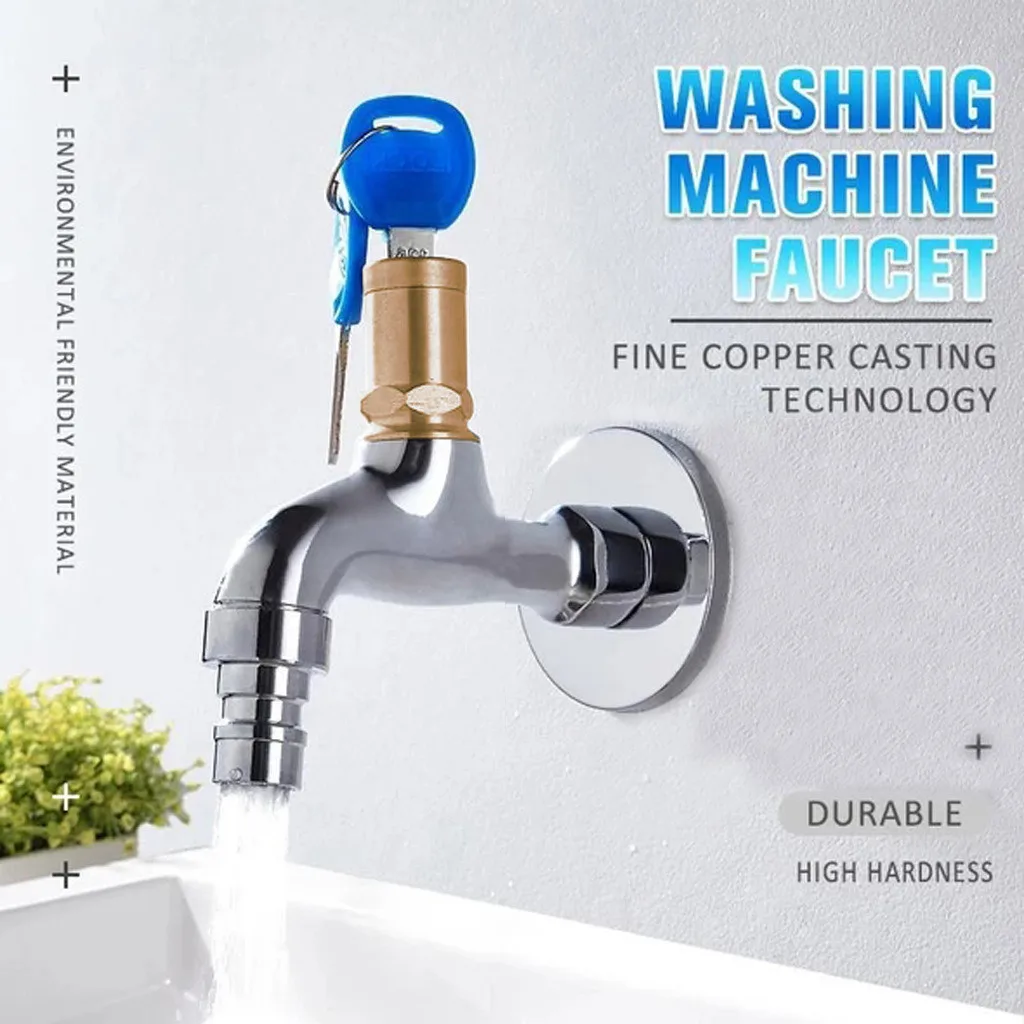 Латунный кран для стирки ванной комнаты настенный воды садовый стиральной