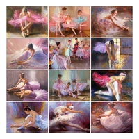diy 5d full diamond painting character embroidery square round drill ballerina mosaic cross stitch furniture decoration hobby