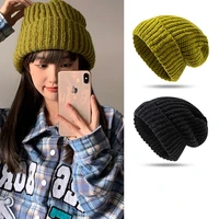 winter hats for women wool blended knit wool warm solid couple cap lady thread knitted beanie chapeau femme %d1%88%d0%bb%d1%8f%d0%bf%d0%b0 %d0%b6%d0%b5%d0%bd%d1%81%d0%ba%d0%b0%d1%8f 2021