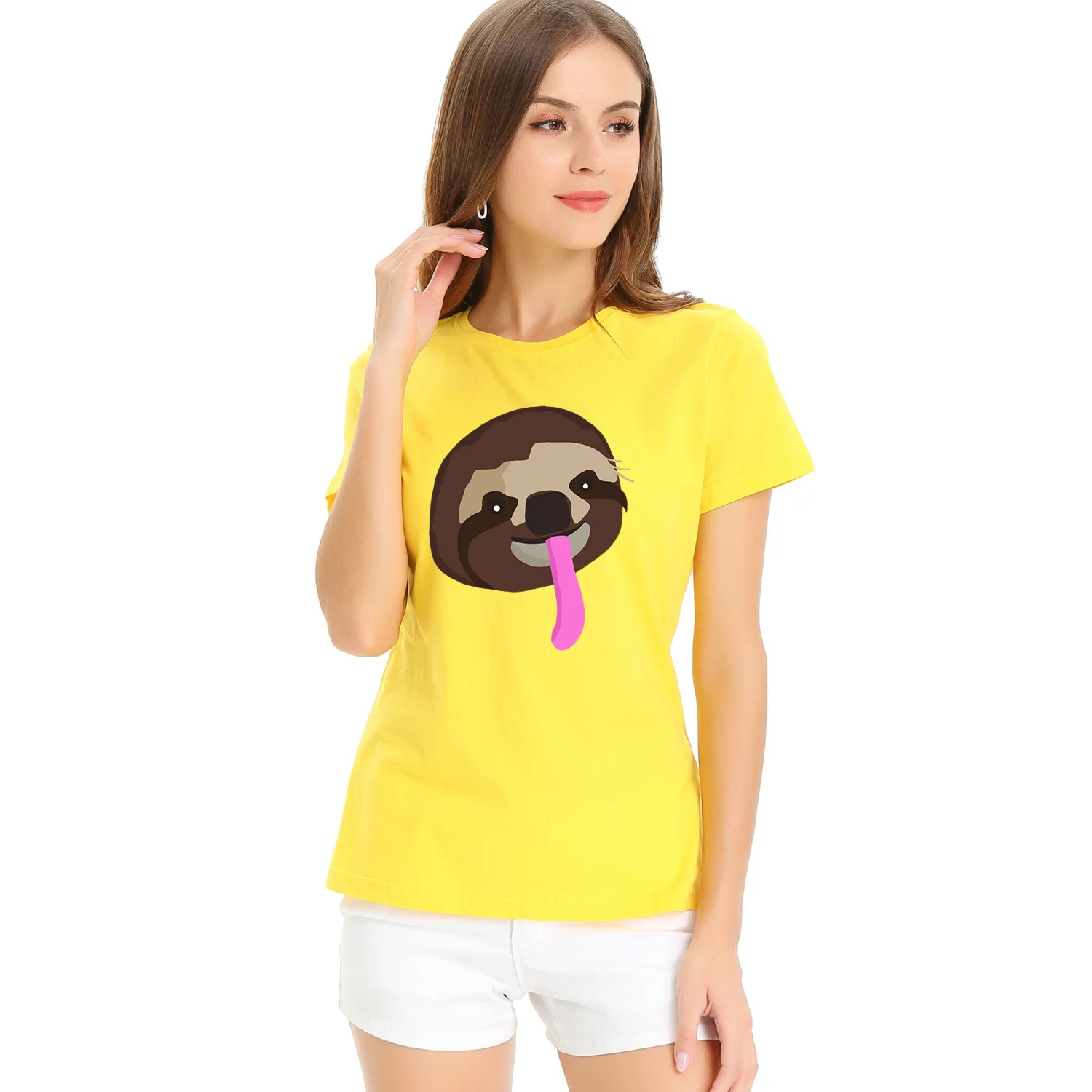 2019 новая Изысканная модная женская Свободная футболка с коротким