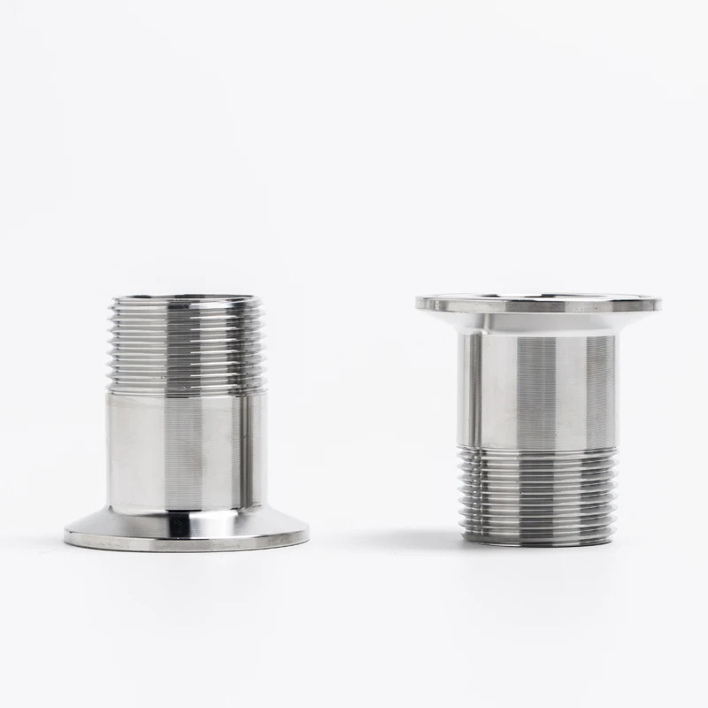 DN65 BSP наружная резьба 304 из нержавеющей стали санитарный фитинг трубы с зажимом