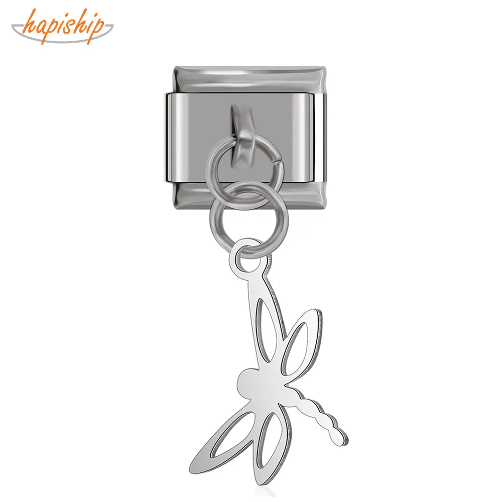 Hapiship новый оригинальный ромашка титановая сталь полый Стрекоза итальянский Шарм