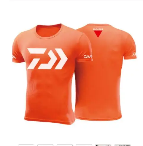 

2020 New DAIWA T Shirt Quick Drying Fishing Clothing Summer Short Sleeve Sunscreen Breathable Clothes Anti-UV Fishing Shirt
