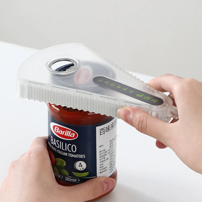 

Creative Multi-function Bottle Opener Jar Opener Easy Grip Bottle Opener Twist Off Lid Quick Opening Cooking Kitchen Tools