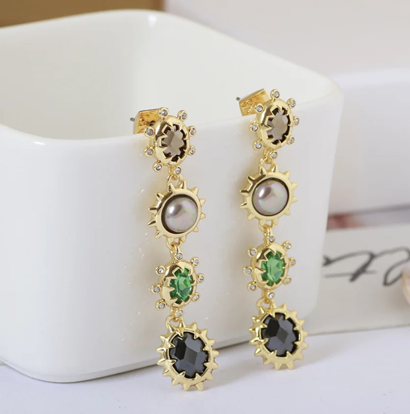 CSxjd новые роскошные модные серьги с кристаллами и жемчугом | Украшения аксессуары