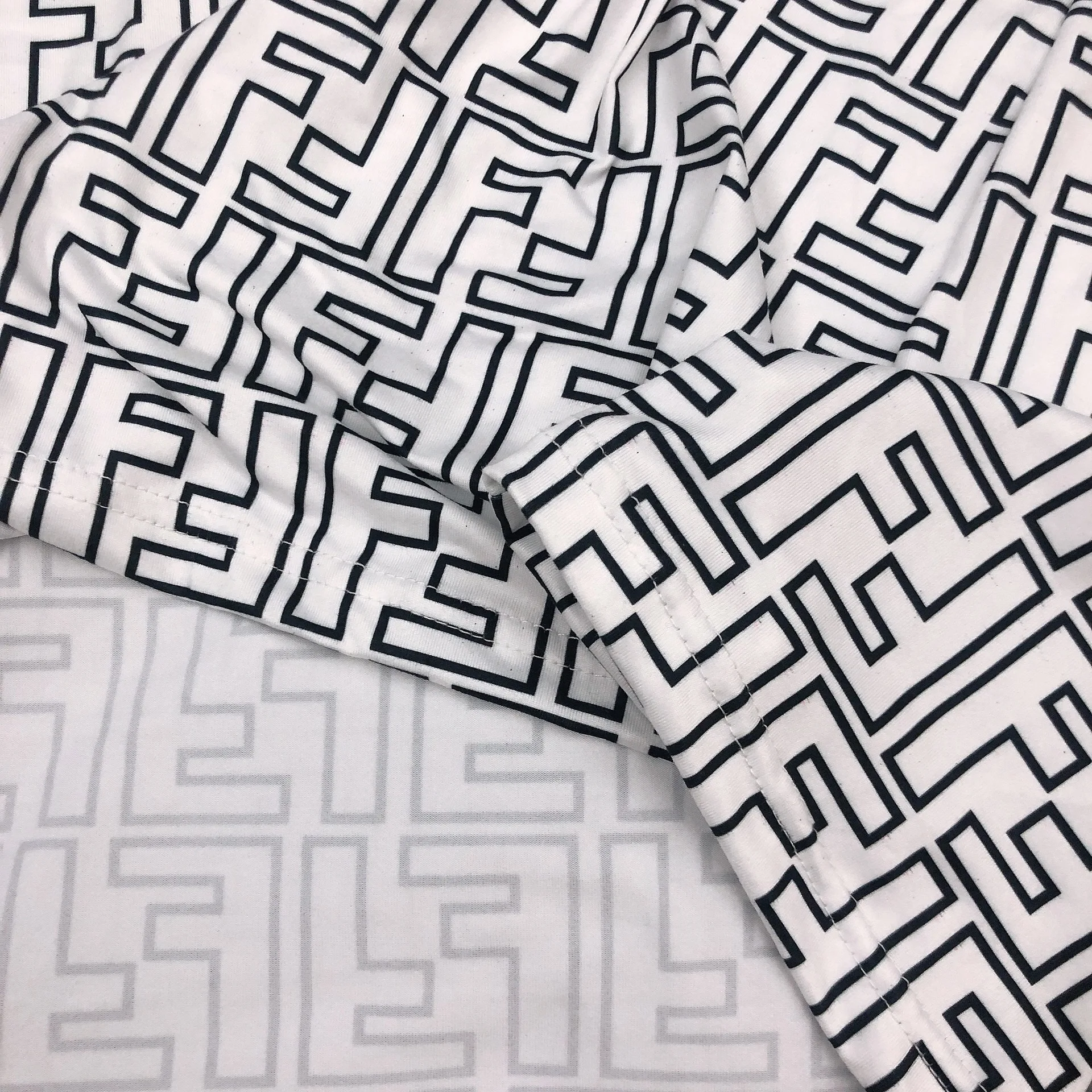 

2021 Fashion Brand Double FF Letter Printing round Neck All-Matching Mid-Length T-shirt woman dress