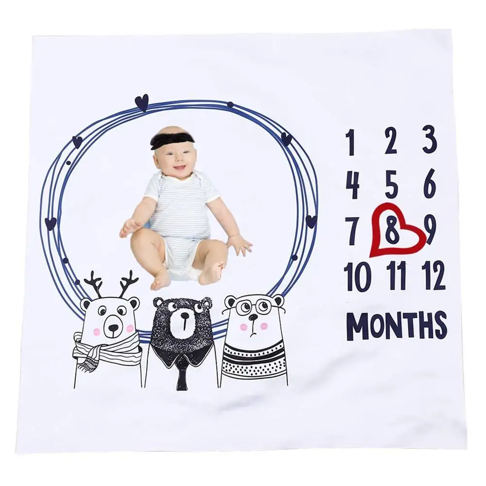 

Одеяло для новорожденных, для фотографий 0-12 месяцев, памятный ковер, реквизит, фон для фотографии