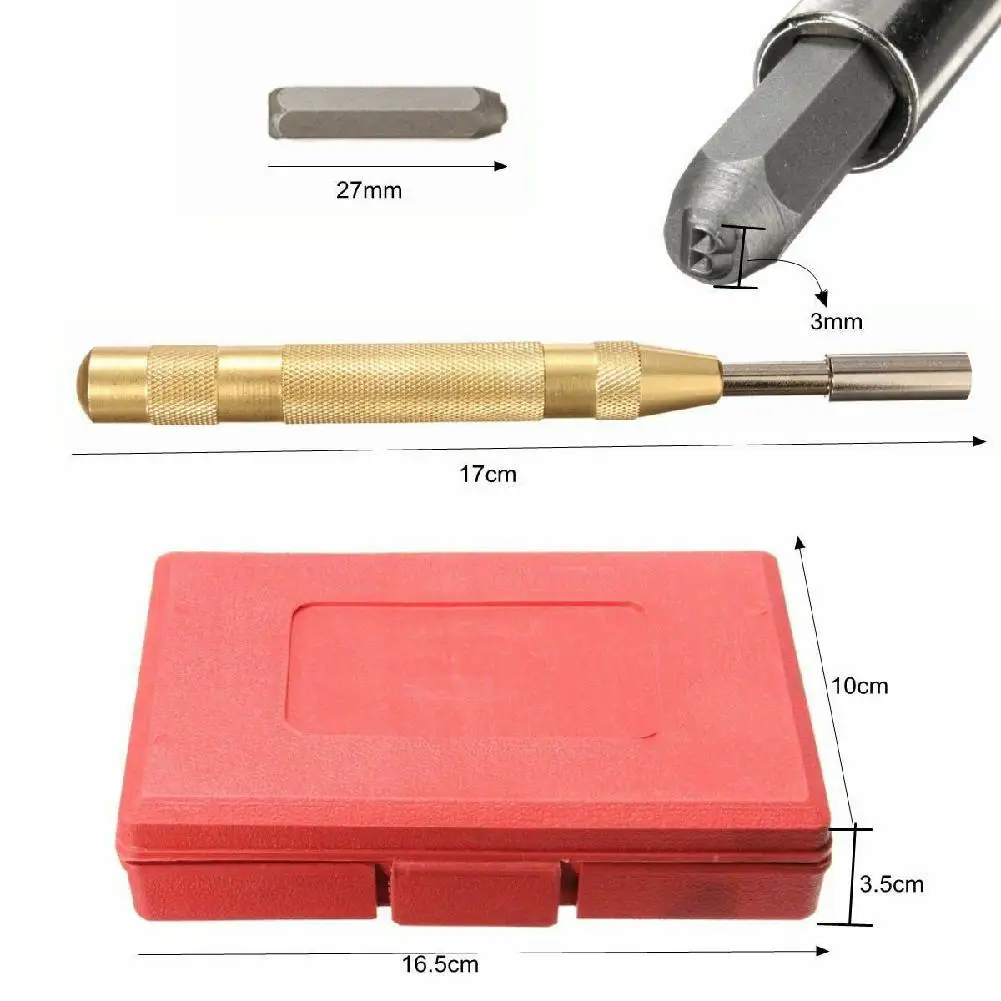 38 шт. Сталь 1/8in автоматический буквами и цифрами комплект печатей металла
