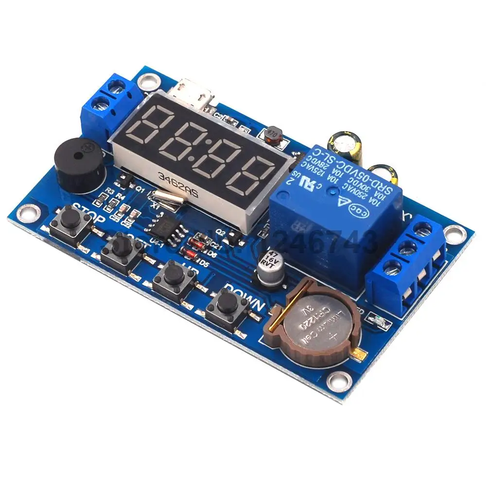 

DC 5V Real time Timing Delay Timer Relay Module Switch Control Clock Synchronization Multiple mode control（no battery）