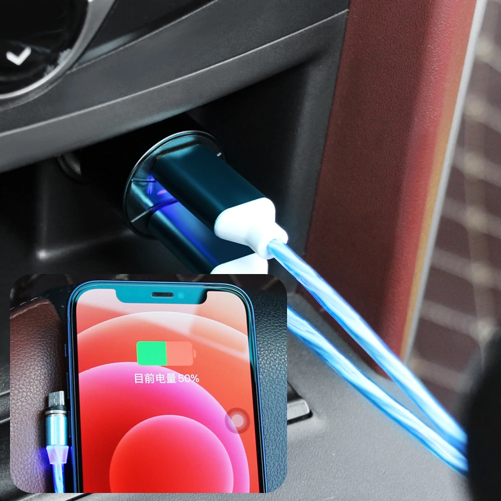 Автомобильные зарядные устройства с двумя USB-портами 4 8 А 5 В быстрая зарядка для