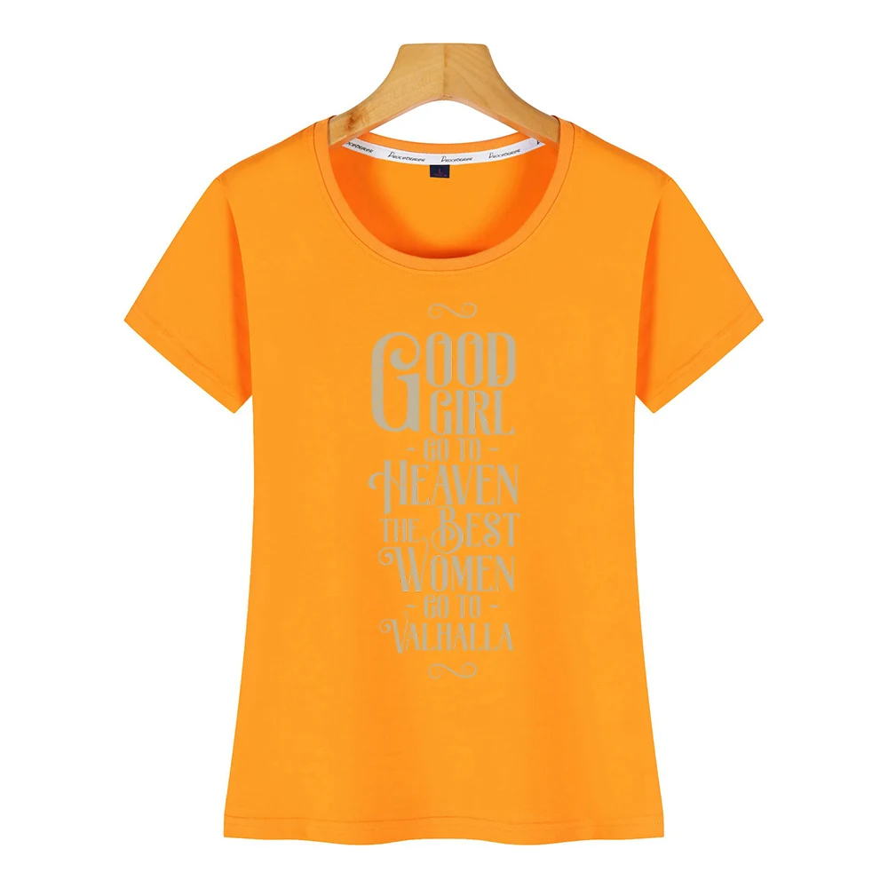 Топы Футболка Для женщин Викинги самое лучшее зайдите в вальгаллу забавные