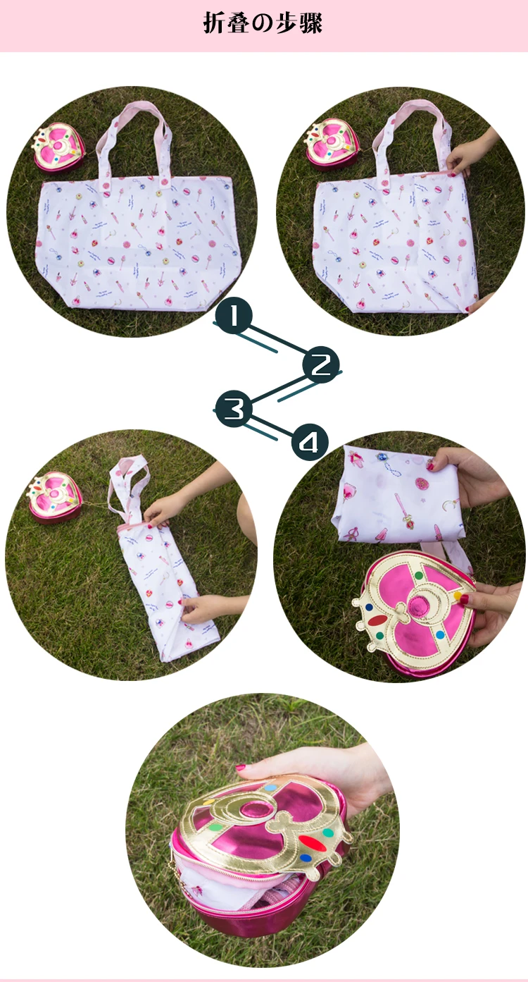 Аниме Сейлор Мун сумка для косплея мультяшная покупок тоут через плечо кошелек с