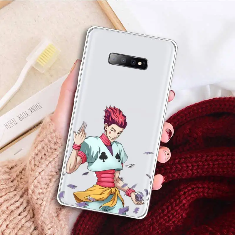 

Hunter x Hunter 3 HXH Anime Hisoka Phone Case Transparent For Samsung Galaxy A71 A21s S8 S9 S10 plus note 20 ultra