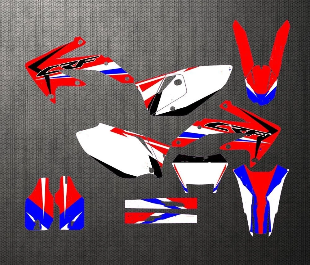 

Полный набор наклеек для Honda CRF450X CRF 450 X CRF450, 2005-2012 2006 2007, Набор наклеек с индивидуальным цифровым графическим фоном