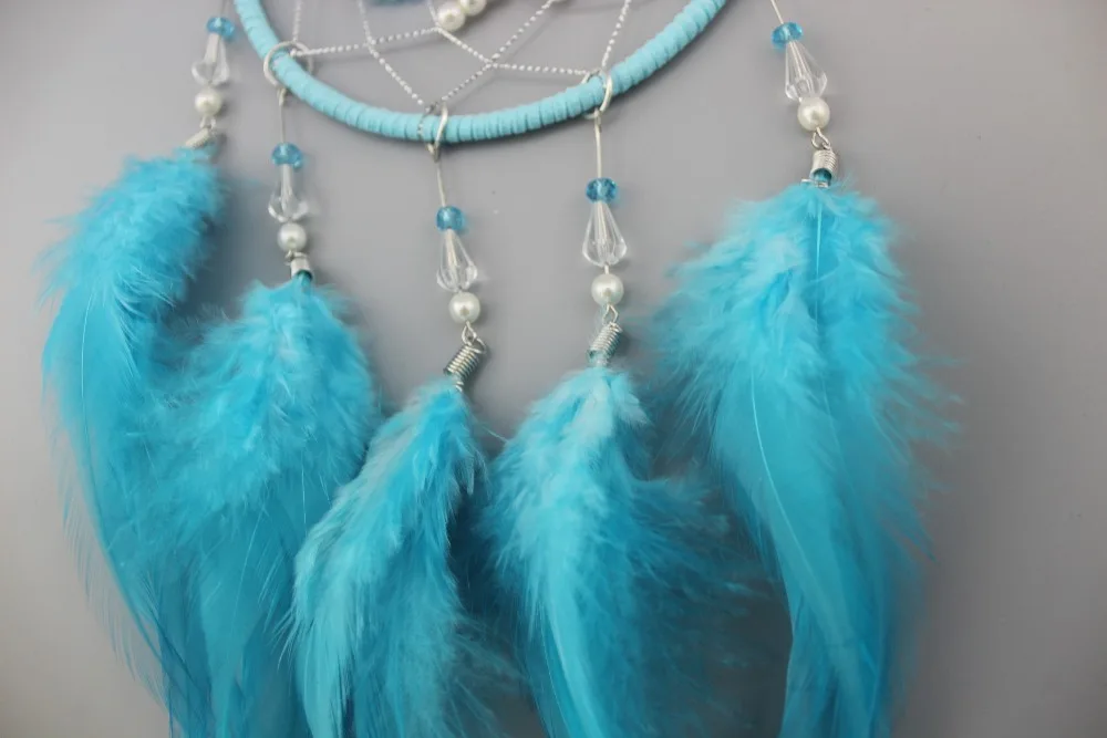 

4.7X11.8 inches cute Dream Catcher with feather Handmade Dreamcatcher Wall Hanging Decoration Home Garden Living Room Ornament