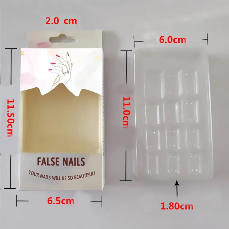 Маникюрные инструменты для ногтей коробка хранения пустые прозрачные украшения