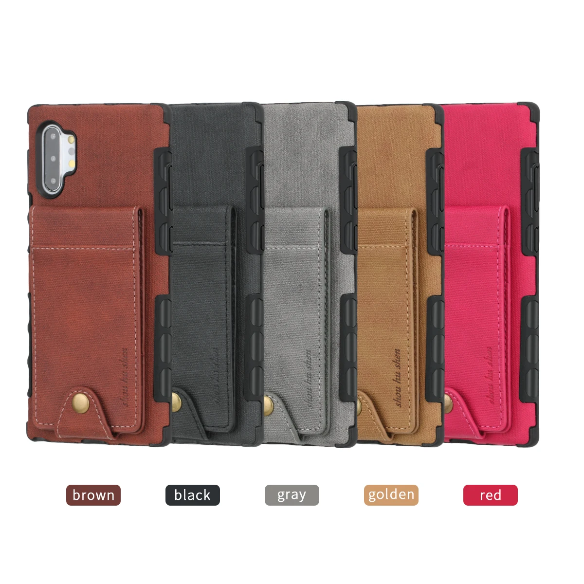 

Leather Case For Galaxy Note 10 S10 S8 S9 Plus S10e Business Up Down Flip Cover with Button Card Slot Back Shell Note 10+ 9 Capa