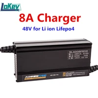 48v 8a smart charger 13s 54 6v 14s 58 8v li ion 16s 58 4v lifepo4 lithium battery aluminum charger