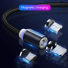 Tutew магнитное зарядное устройство USB кабель для iPhone Samsung Android мобильный телефон Магнит Micro USB Type C кабель USB-C провод для быстрой зарядки