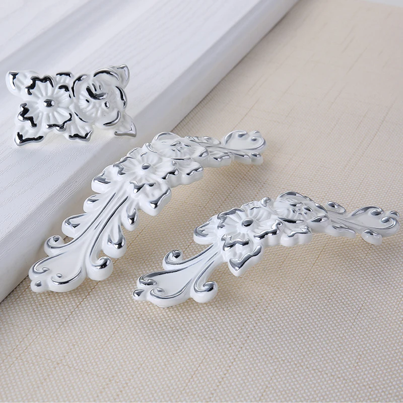 Европейские ручки ящика Lvory белые настенные 128 мм установленные на дверях шкафа