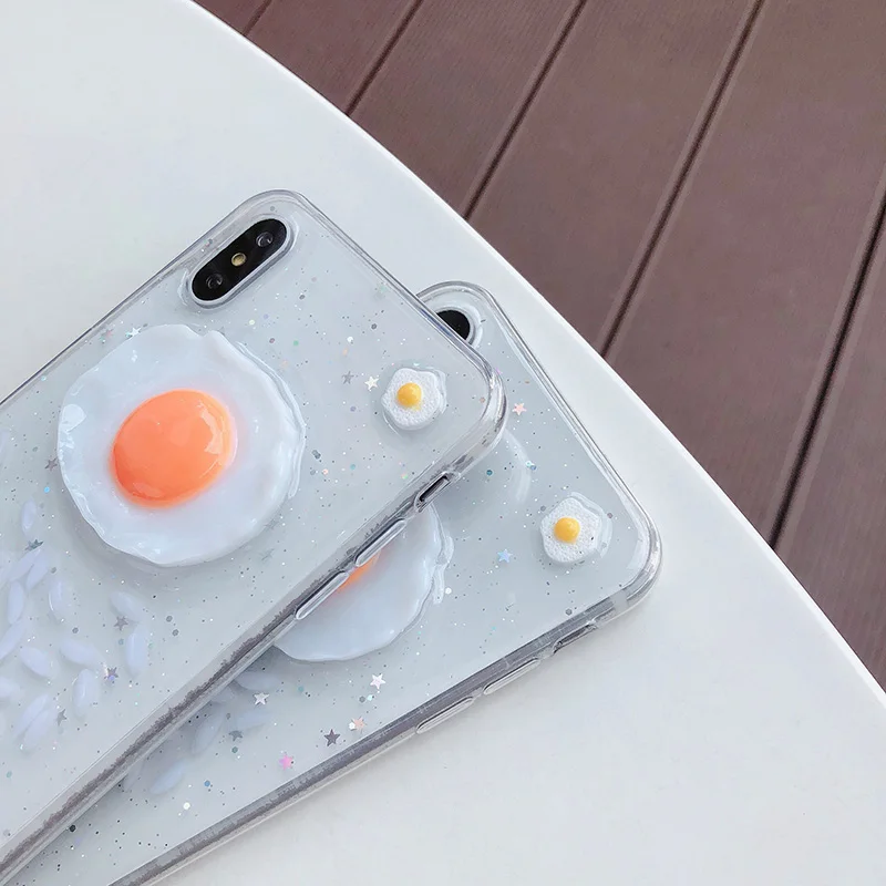 Tfshining INS корейский чехол для телефона iphone 11 pro max Xr Xs Max X 6 6s 7 8plus милый 3D прозрачный
