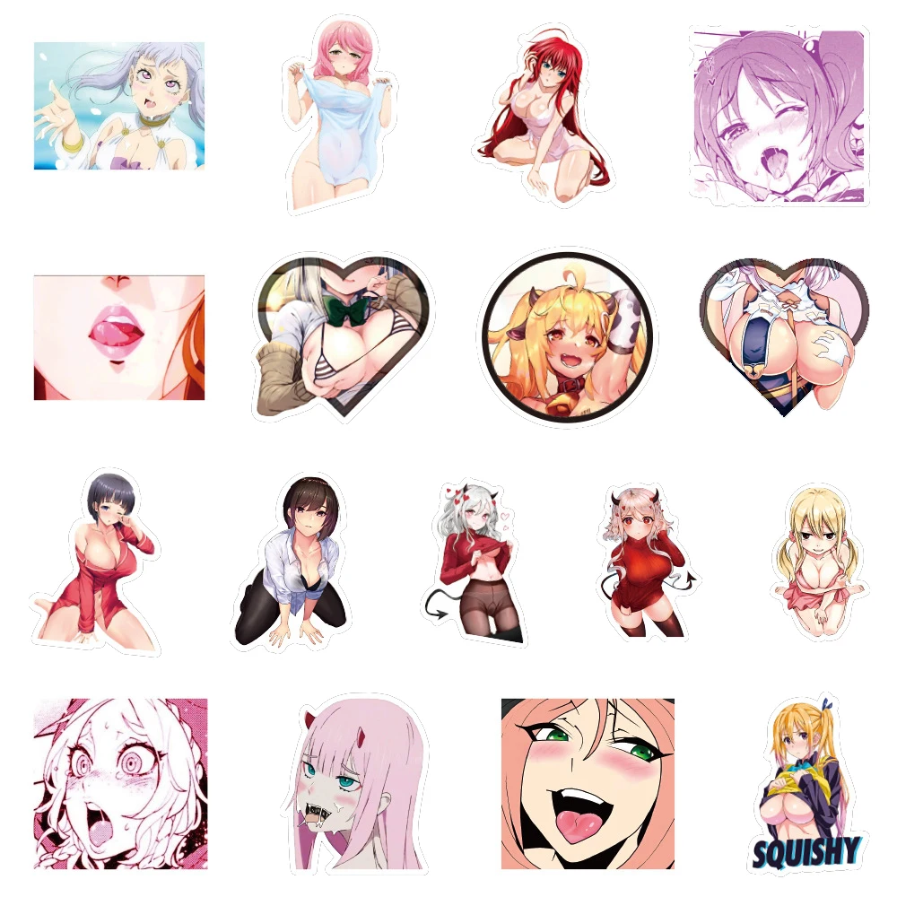 10/30/50 Uds Anime Hentai Sexy Pinup chica conejito Kikuchi etiqueta pegatinas maleta port&aacute;til coche cami&oacute;n impermeable etiqueta engomada del coche juguetes de las ni&ntilde;as-3