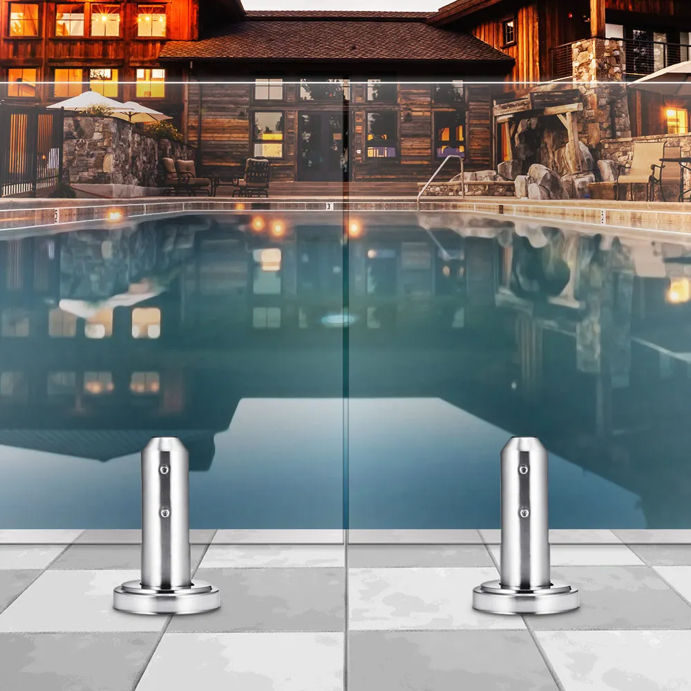 U образный зажим из нержавеющей стали стеклянная панель ограждение лестница