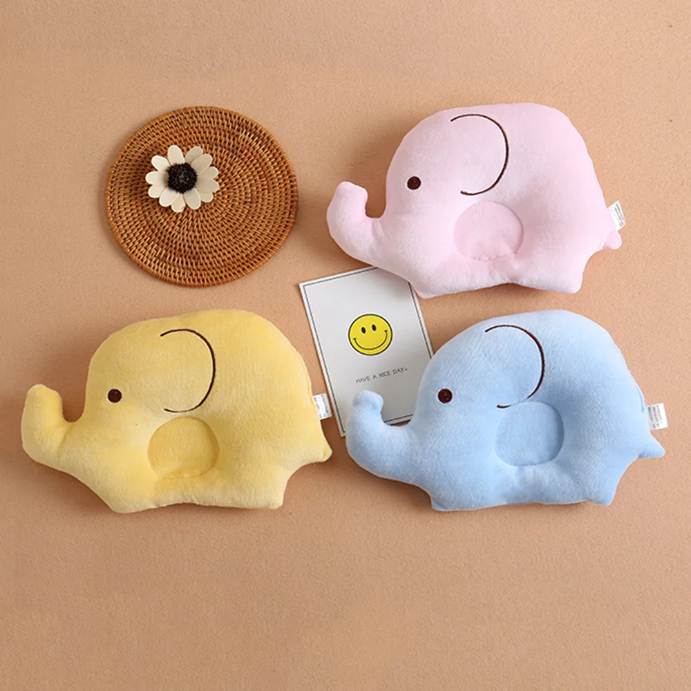 

Baby Pillow Elephant Cartoon Newborn 0-1 Year Old Prevent Flat Head Baby Bedding Sleep Positioner Infant Anti Roll Pillows