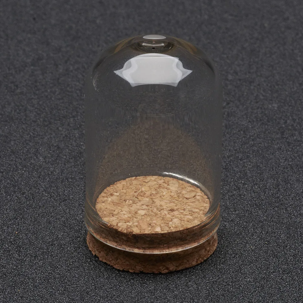 Стеклянные бутылки в форме колонны с тампионами для хранения ювелирных изделий