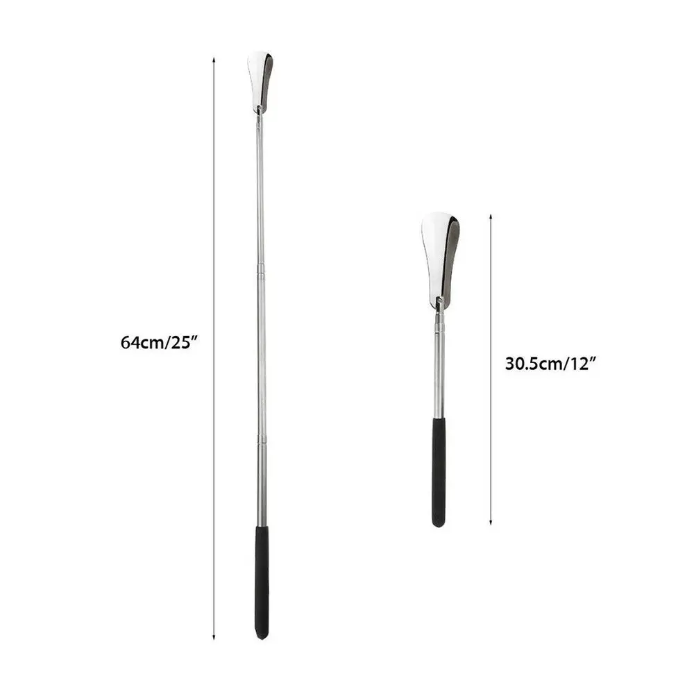 

Retractable Long Handle Shoe Horn Stainless Steel Metal Professional Handle Shoe Horns Household Tool