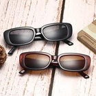 Очки солнцезащитные женские в ретро стиле, брендовые дизайнерские квадратные солнечные очки с маленькой оправой, Модные Цветные винтажные