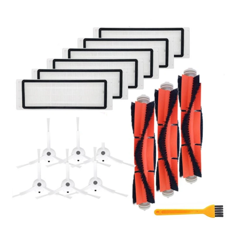 

Сменные детали для пылесоса XIAOMI Roborock S50 S51 E25, основная щетка, боковые щетки, фильтры НЕРА, 16 шт.