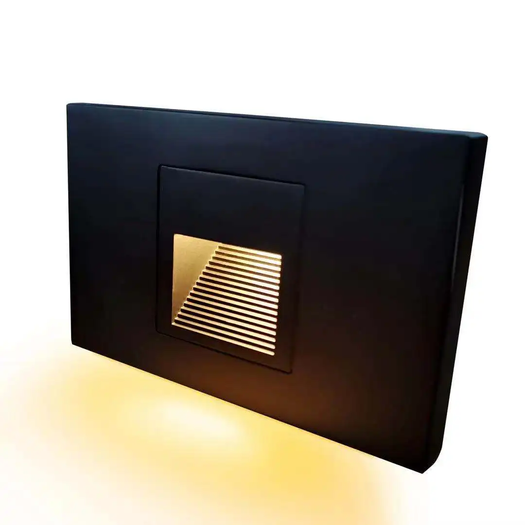 

LED Stair Light Recessed Wall Lamp IP66 Waterproof Footing Step Light Indoor Outdoor Lighting 5 Years Warranty 3W AC 120V