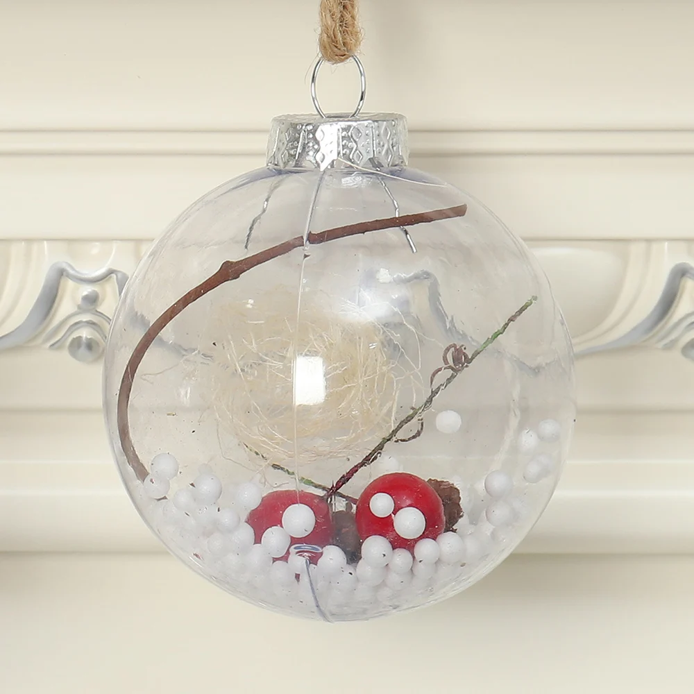 Новогоднее Украшение Детские игрушки прозрачный пластиковый мяч для отелей