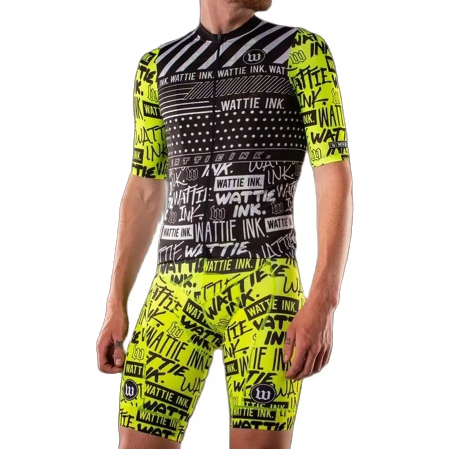 

Wattie Ink Men Cycling Jersey Suit Quick Dry bicycle Clothing Roupa De Masculino Maillot Ropa Ciclismo Hombre vestidos verano