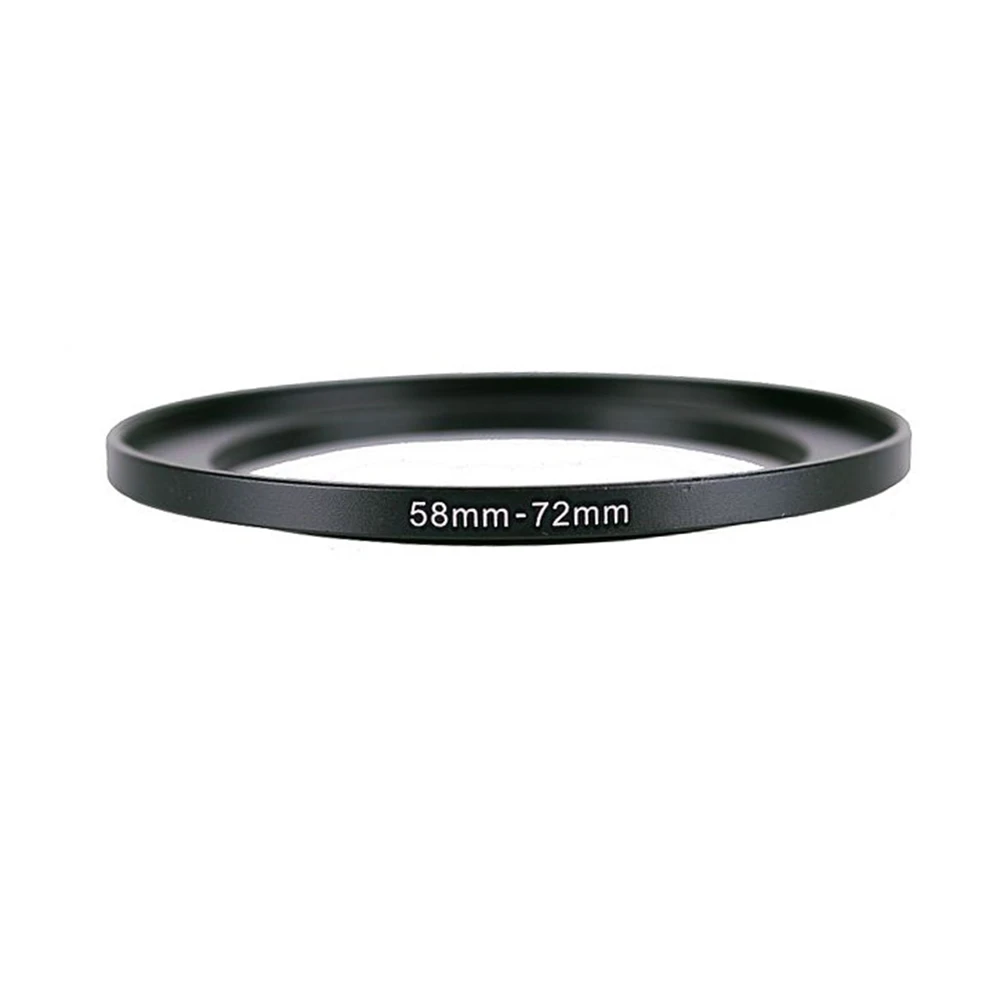 

58mm-72mm 58-72 mm 58 to 72 Step Up Lens Filter Metal Ring Adapter Black