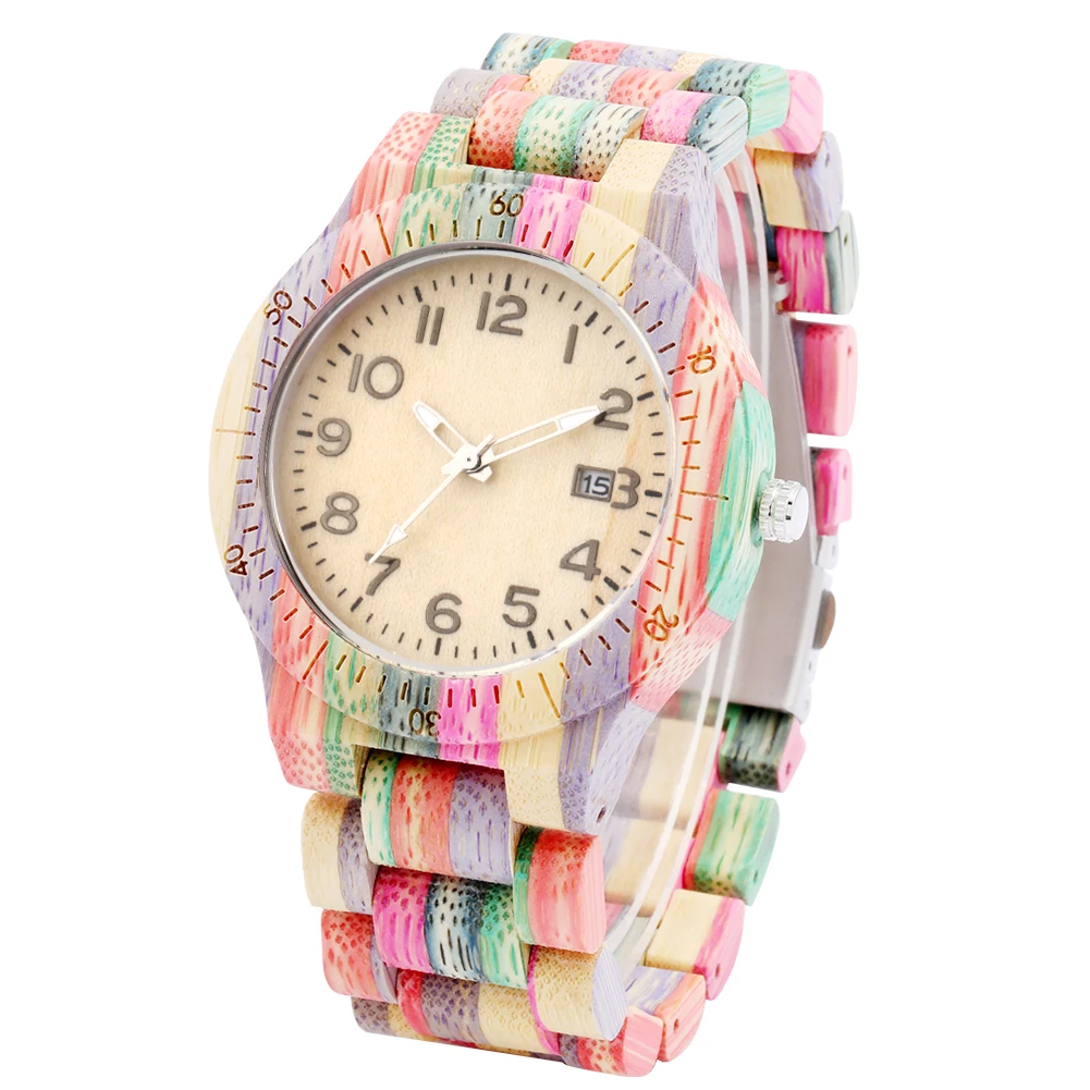 Мужские часы с деревянным ремешком кварцевые наручные циферблатом календарем и |