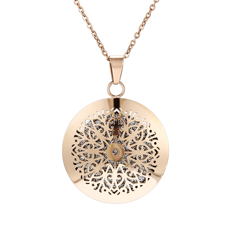 Style-6 Животное ароматерапия диффузор Neckalce эссенция масло медальон со светорассеивателем кулон Аромат из нержавеющей стали розовое Золотое ювелирное ожерелье - Окраска металла: Style-6