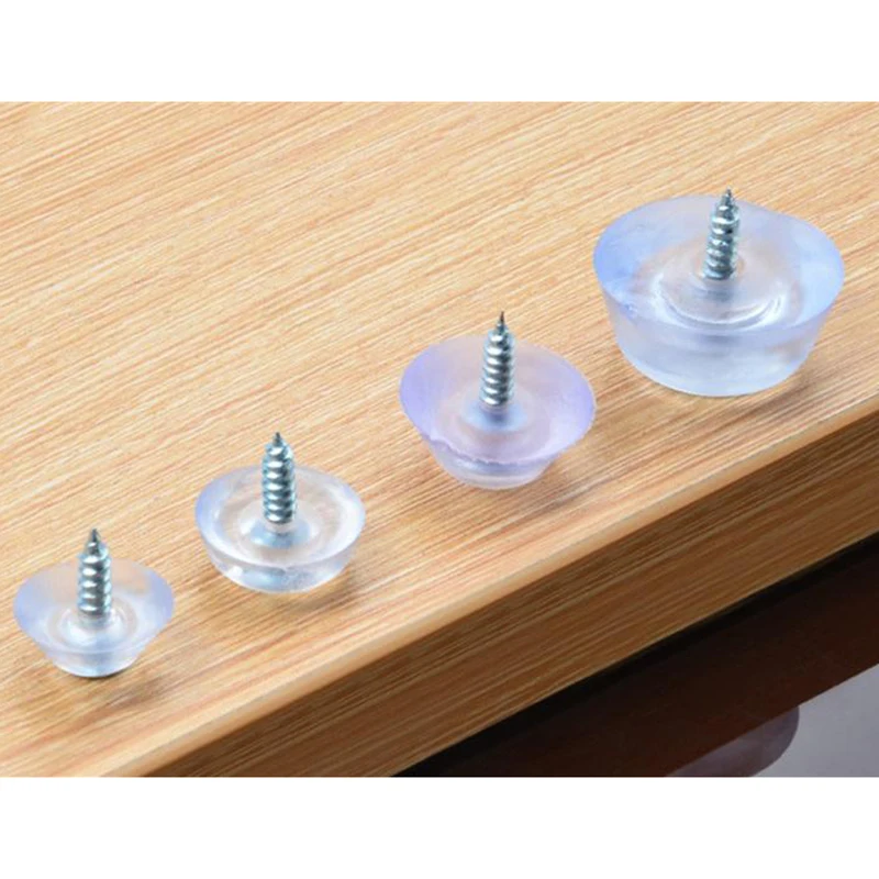 

10pcs Rubber Non-slip Furniture Chair Leg Caps Feet Sofa Foot Protector Pads Floor Furniture Legs Protector Pad With Screws