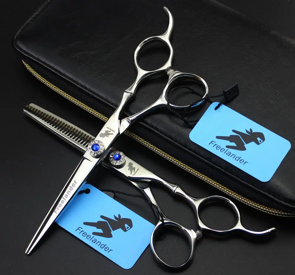 Набор японских стальных ножниц для волос Freelander 440C 6 дюймов Профессиональные парикмахерские ножницы