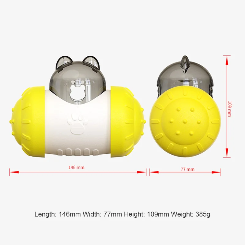 

Funny Dog Treat Leaking Toy with Wheel Interactive Toy for Dogs Puppies Cats Pet Products Supplies Accessories For Dropshipping