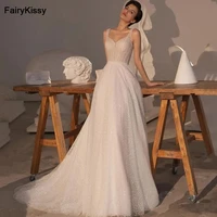 fairykissy sexy wedding dresses sweetheart glitter modern bridal gown a line backless sleeveless princess wedding gown plus size